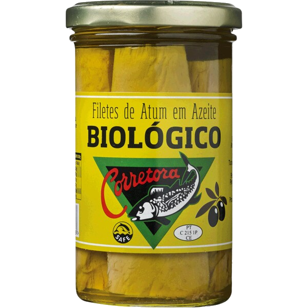 Atum Filetes Azeite BIO (Frasco) em Azeite 250 gr