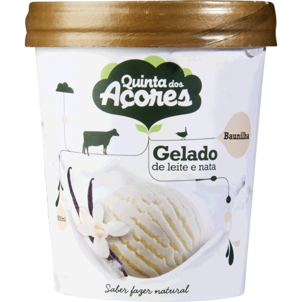 Gelado Quinta dos Açores Baunilha 500 ml