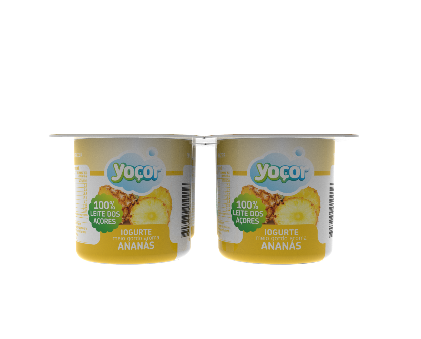 Iogurte c/ Aroma de Ananás 4x125 gr