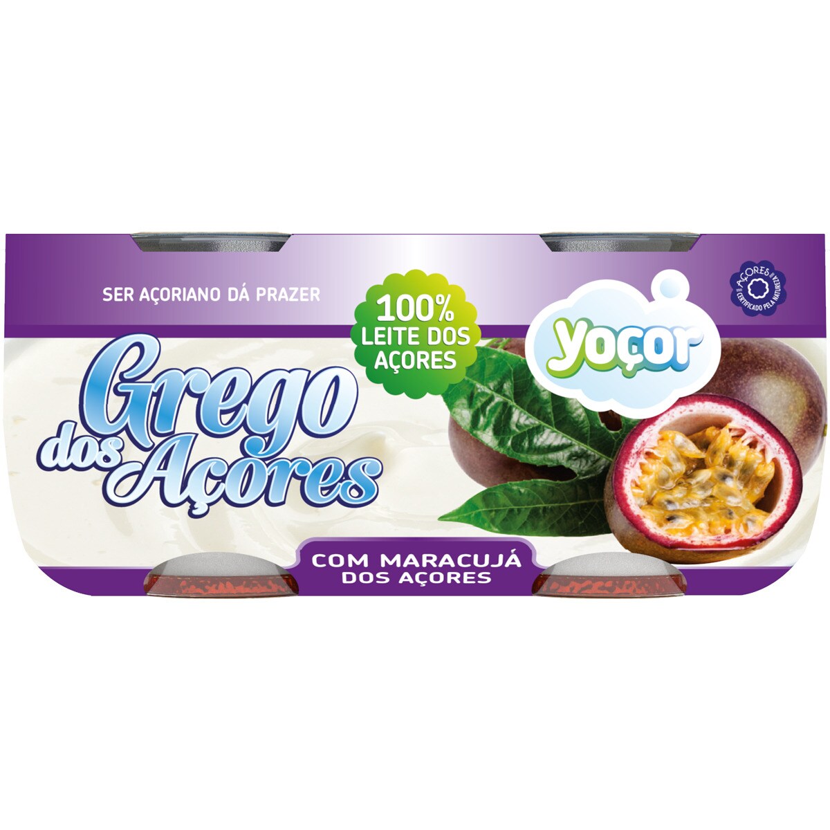 Iogurte Grego dos Açores com Maracujá  4x115 gr