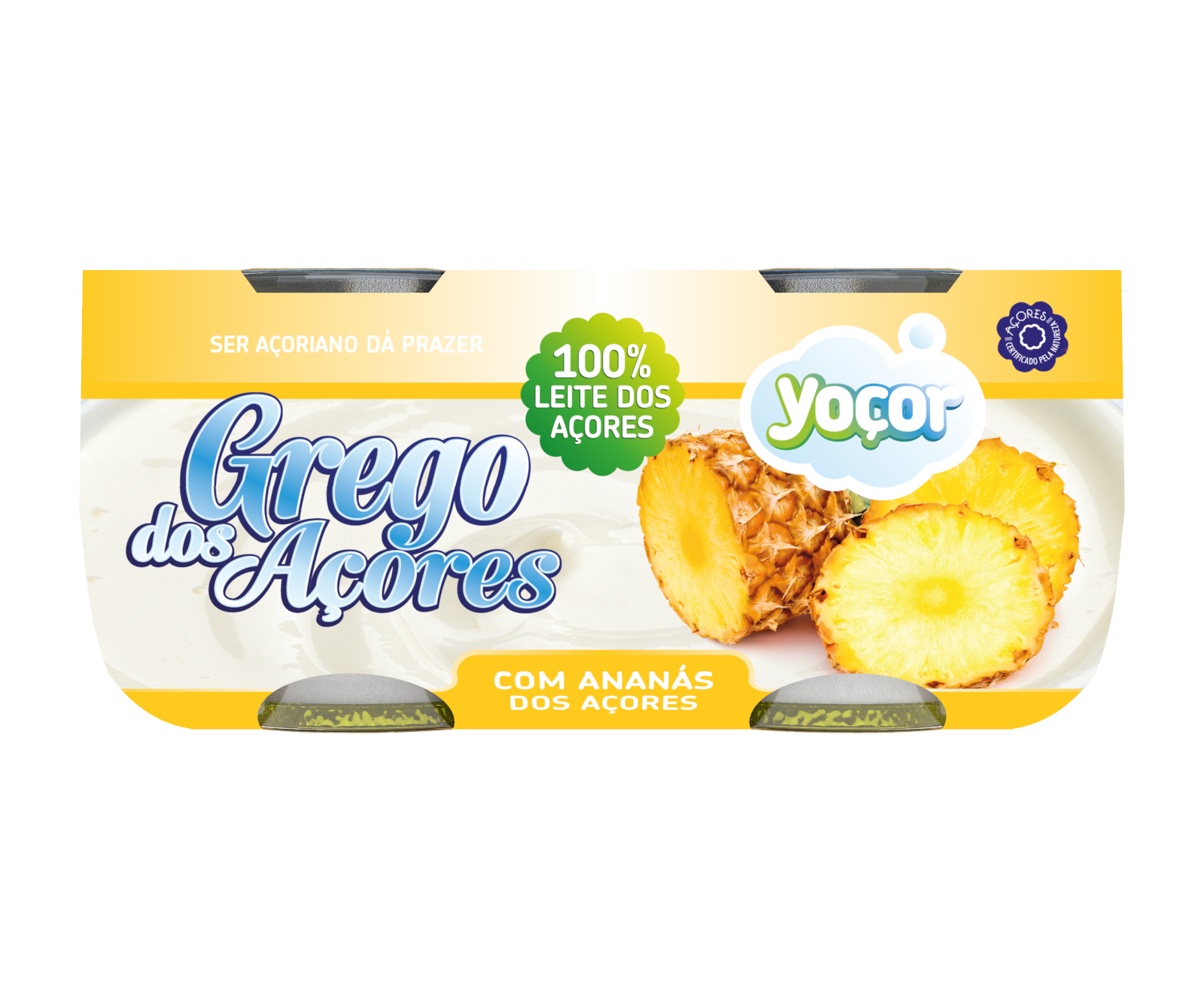Iogurte Grego dos Açores com Ananás  4x115 gr