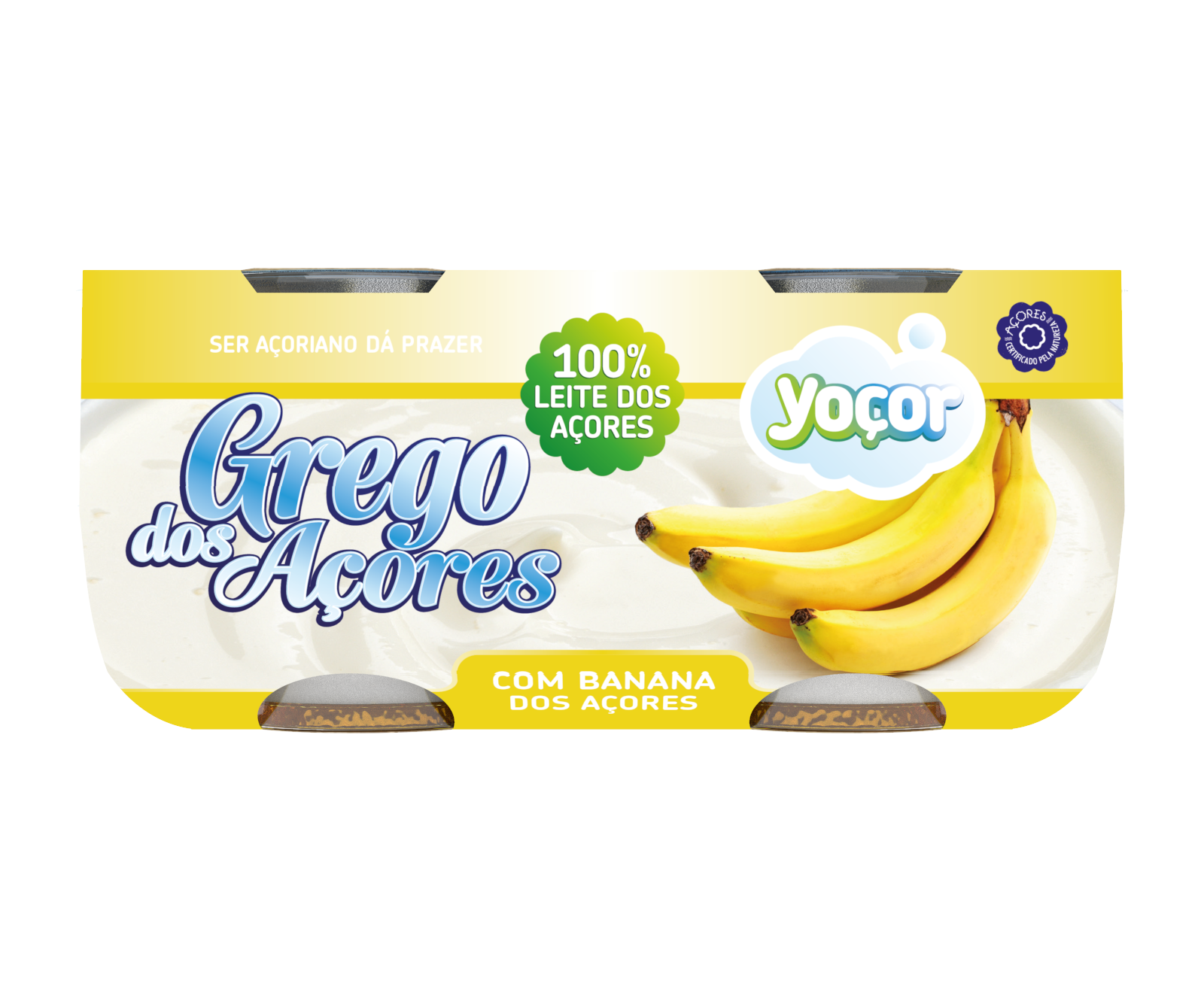 Iogurte Grego dos Açores com Banana  4x115 gr