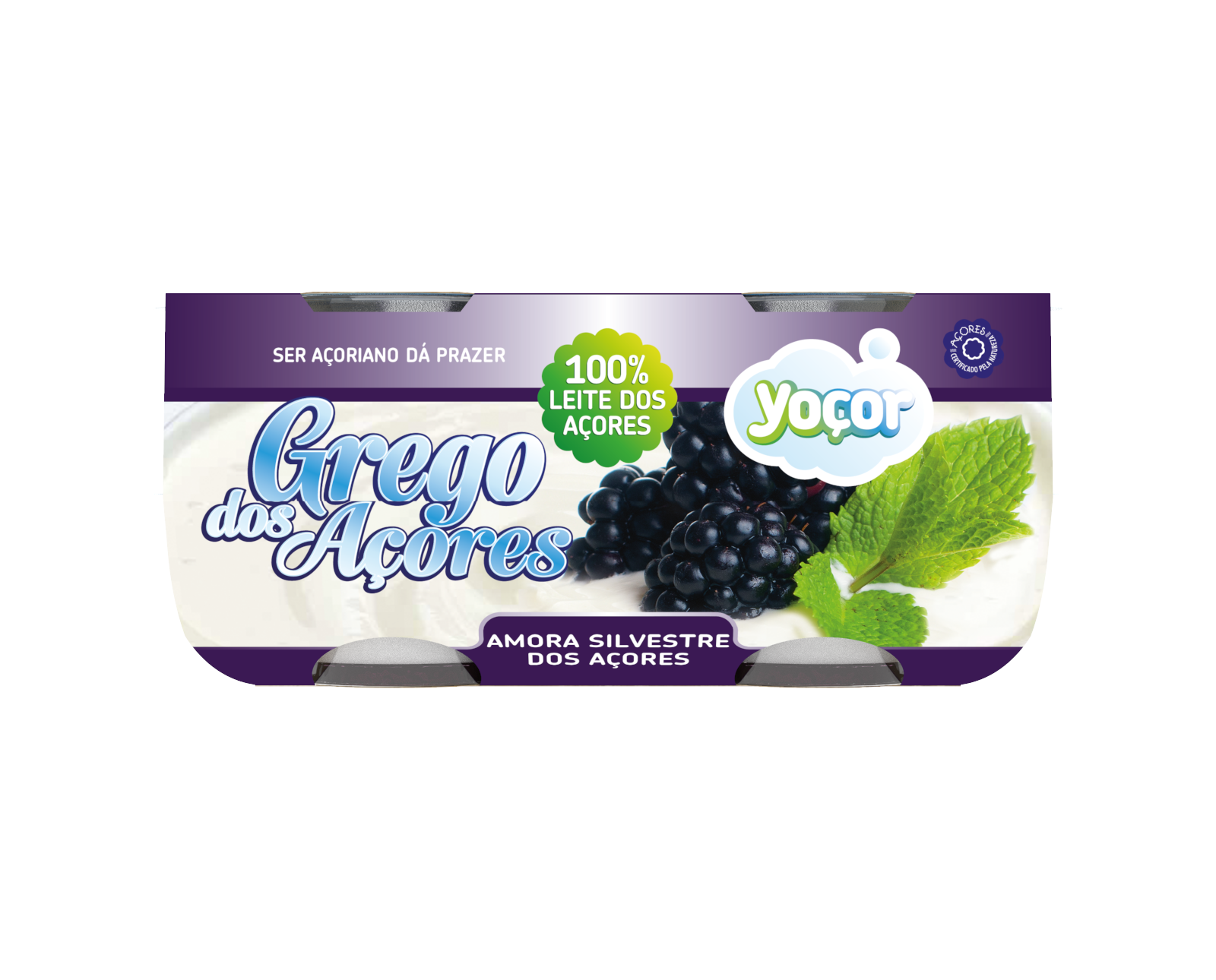 Iogurte Grego dos Açores com Amora Silvestre  4x115 gr