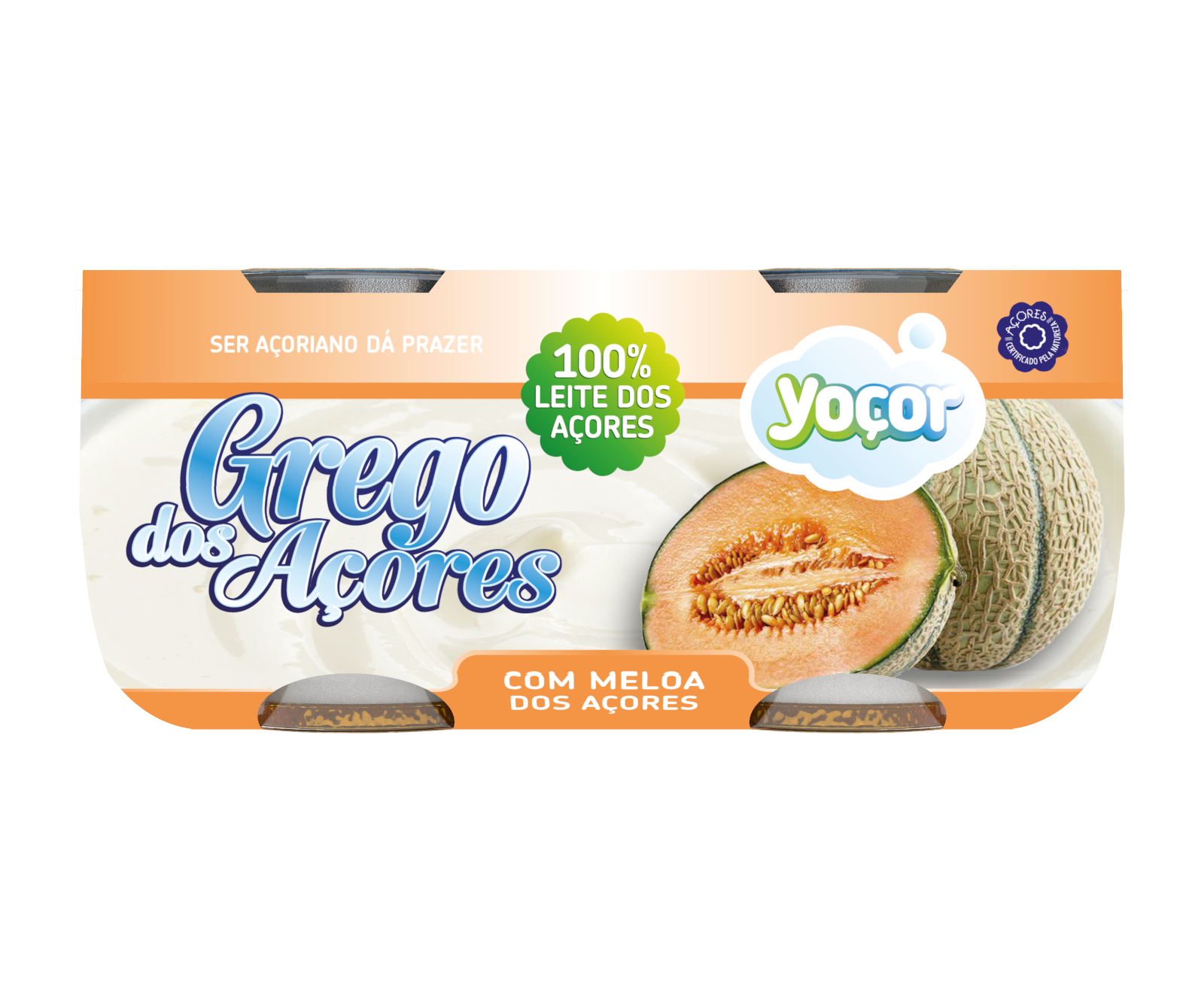 Iogurte Grego dos Açores com Meloa  4x115 gr