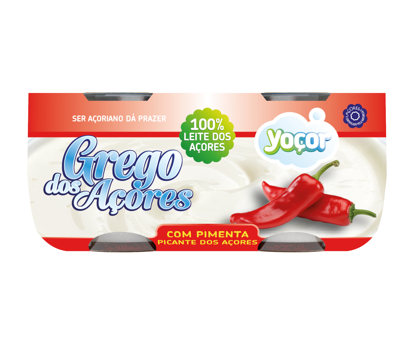 Iogurte Grego dos Açores com Pimenta Picante  4x115 gr