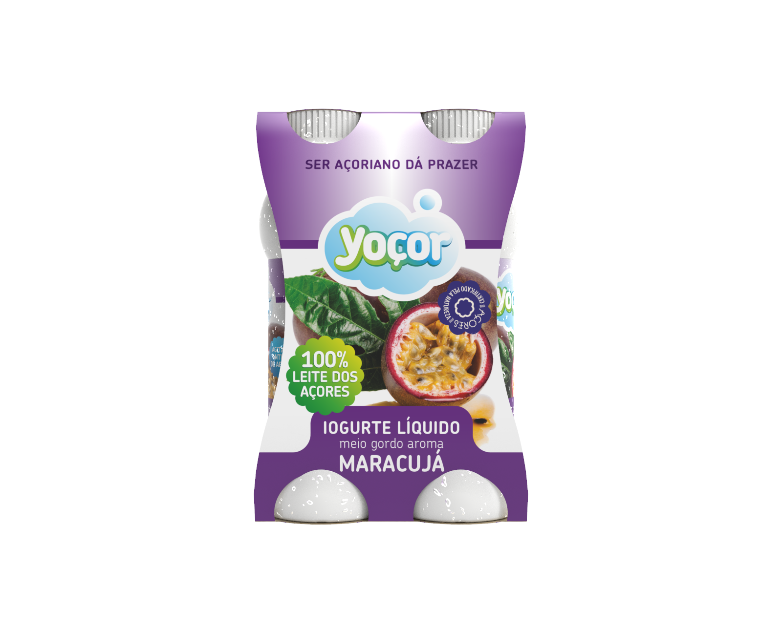 Iogurte Líquido c/ Aroma de Maracujá 4x170ml