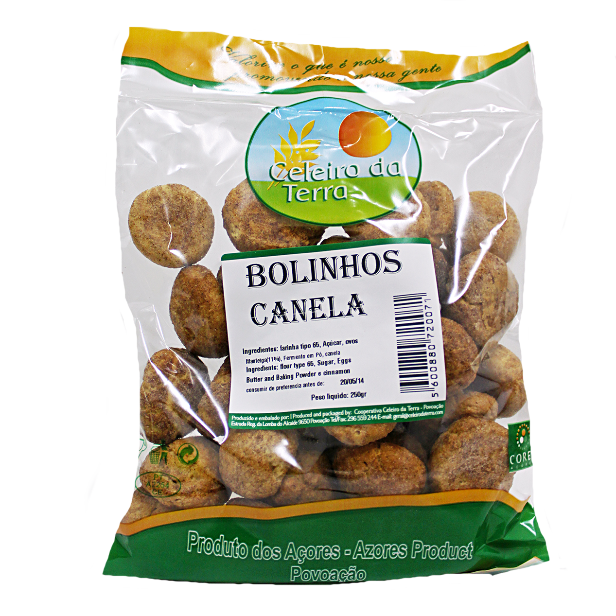 Bolinhos de Canela Celeiro da Terra 250 gr