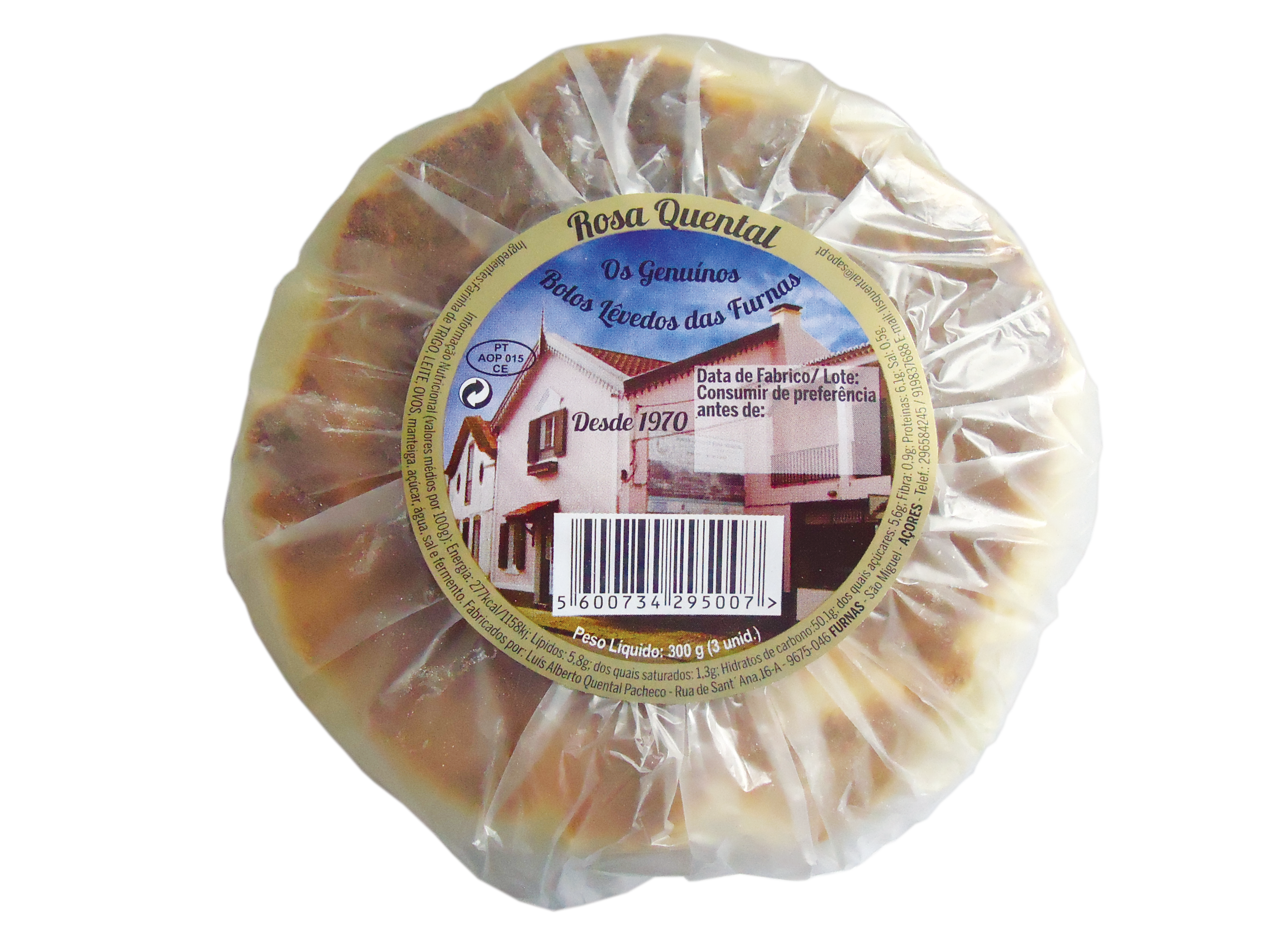 Bolos Lêvedos Rosa Quental 3x150 gr