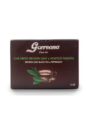 Chá Preto Broken Leaf & Hortelã Pimenta 20 x 2 gr