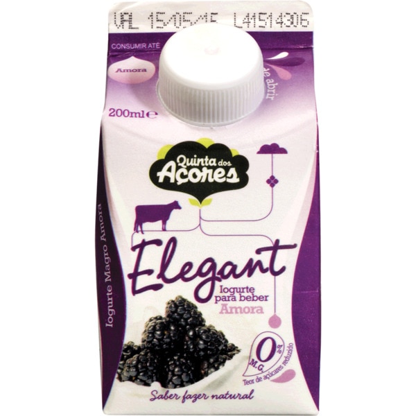 Iogurte Líquido Elegant Amora 200ml