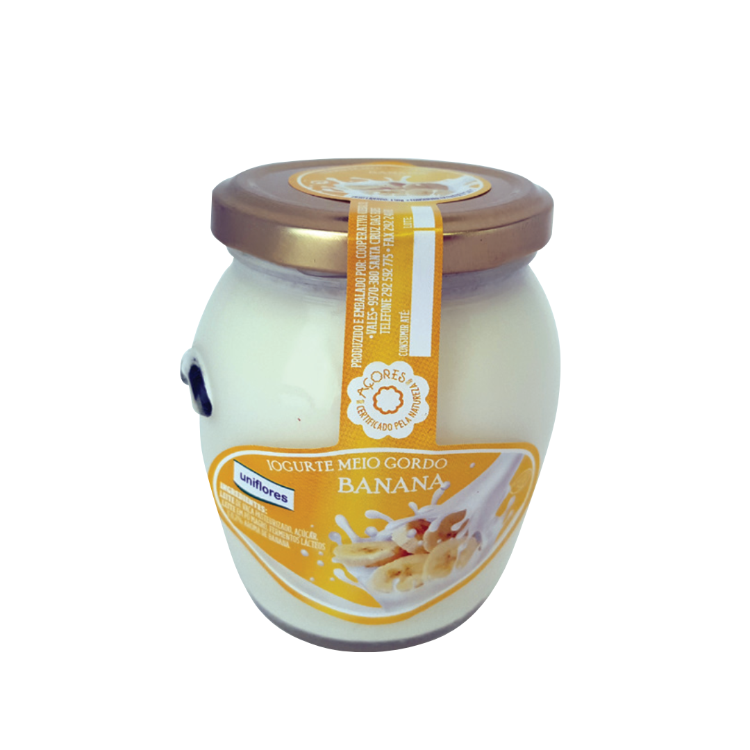 Iogurte Meio Gordo Banana 200 gr