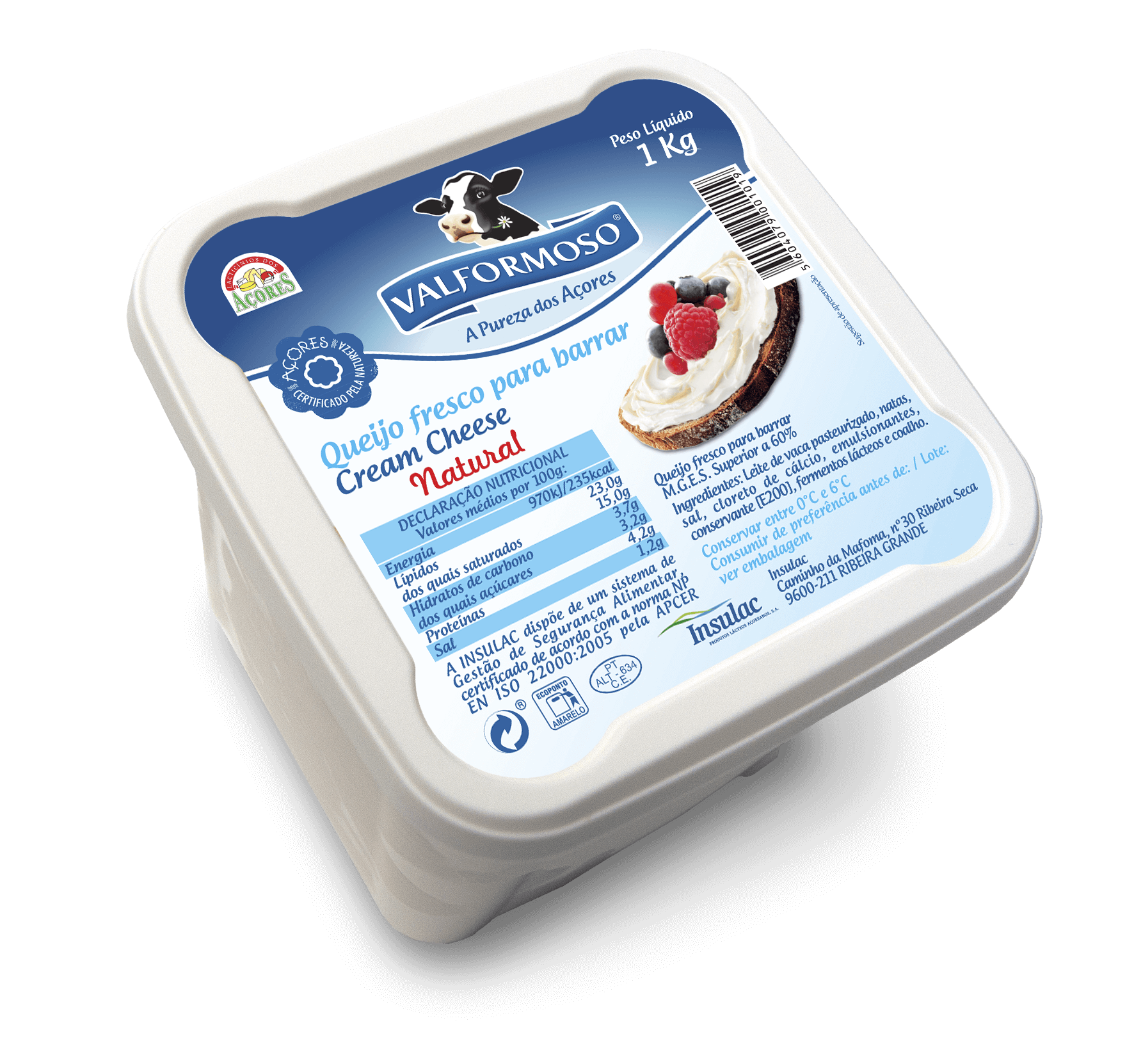 Queijo Fresco para Barrar Valformoso 1 Kg